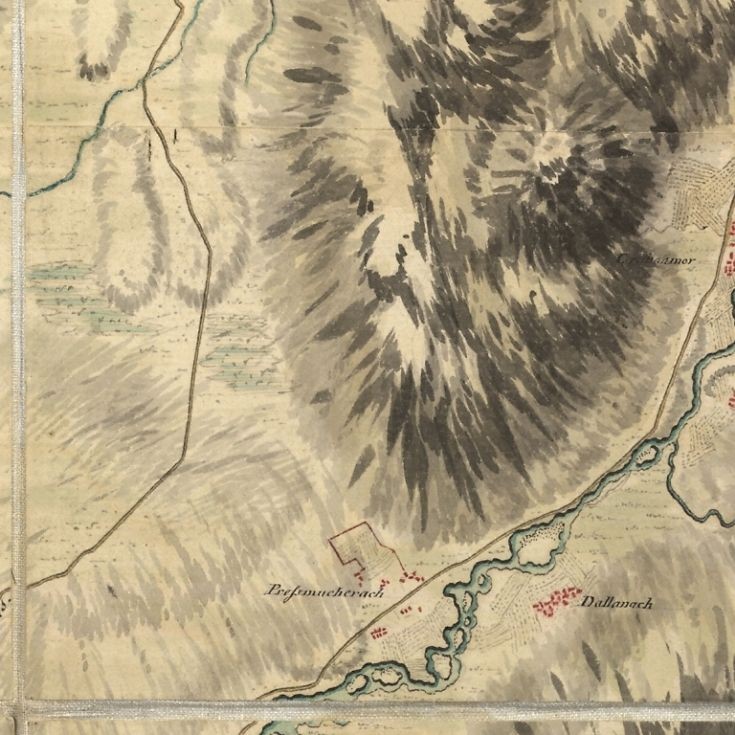 Map showing clachans